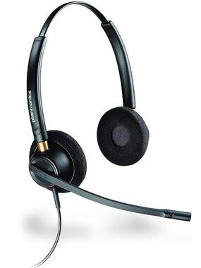 Plantronics EncorePro 520 HW520 Wired Noise Cancelling Headphones w/ USB & QD